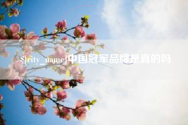 广水中国冠军品牌是真的吗