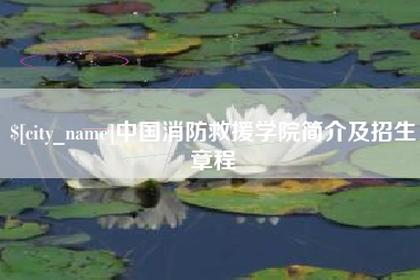 广水中国消防救援学院简介及招生章程