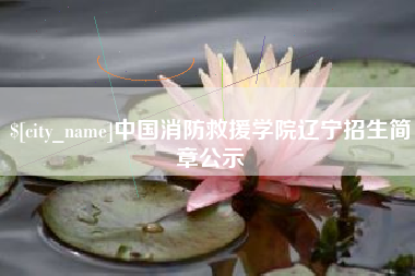 广水中国消防救援学院辽宁招生简章公示