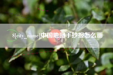 广水中国地图手抄报怎么画