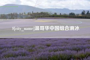 广水温哥华中国组合滑冰