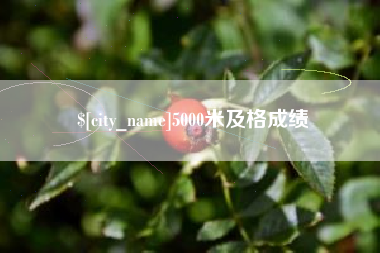 广水5000米及格成绩