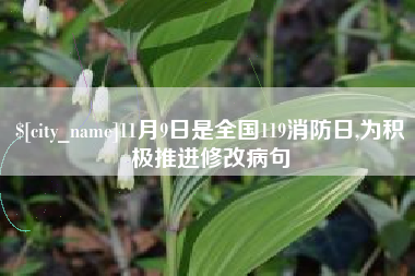 广水11月9日是全国119消防日,为积极推进修改病句