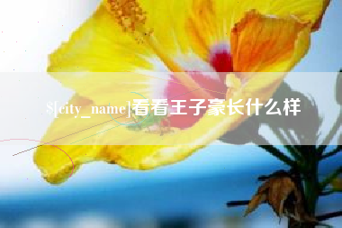 广水看看王子豪长什么样