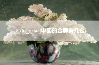 广水中国的金牌有几名