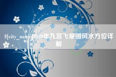 广水2020年九宫飞星图风水方位详解
