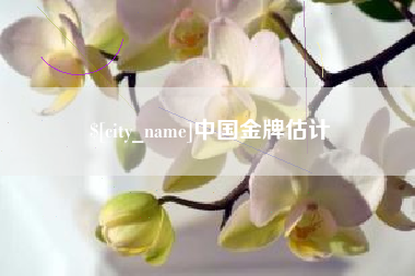 广水中国金牌估计
