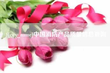 广水中国消防产品质量信息查询