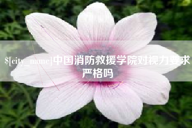 广水中国消防救援学院对视力要求严格吗