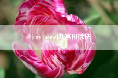 广水九宫排除法
