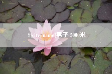 广水男子 5000米