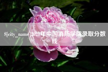 广水2021年中国消防学院录取分数线