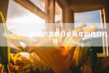 广水我国的消防日是每年的几月几号