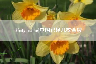 广水中国已经几枚金牌