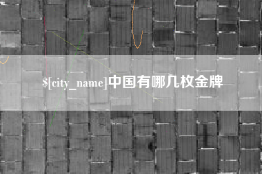 广水中国有哪几枚金牌