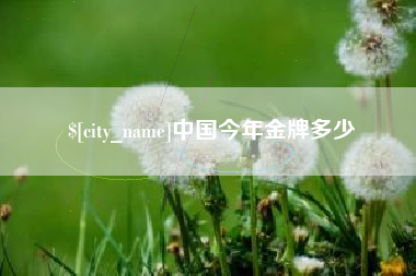 广水中国今年金牌多少