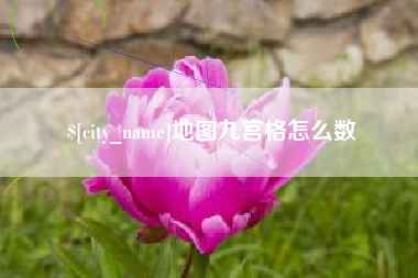 广水地图九宫格怎么数