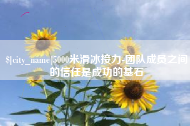 广水5000米滑冰接力-团队成员之间的信任是成功的基石