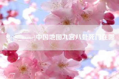 广水中国地图九宫八卦死门在哪