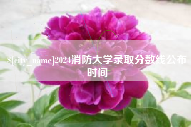 广水2024消防大学录取分数线公布时间