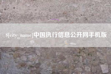 广水中国执行信息公开网手机版