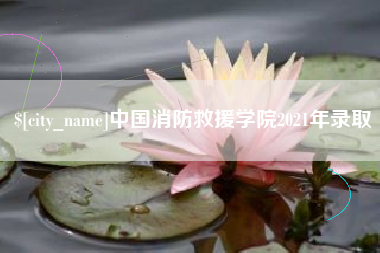 广水中国消防救援学院2021年录取