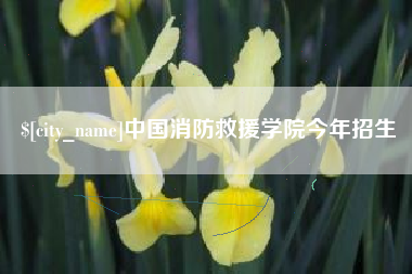 广水中国消防救援学院今年招生