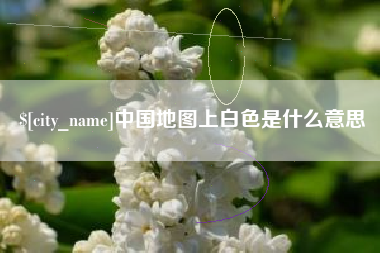 广水中国地图上白色是什么意思