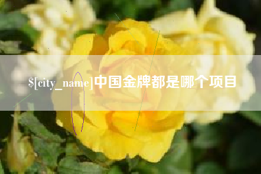 广水中国金牌都是哪个项目