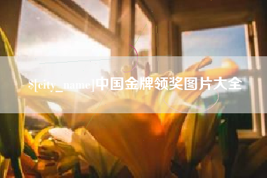 广水中国金牌领奖图片大全