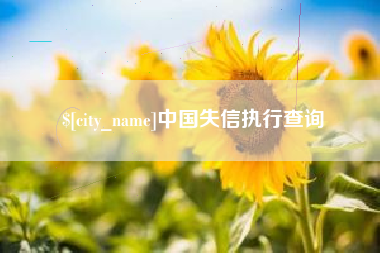 广水中国失信执行查询
