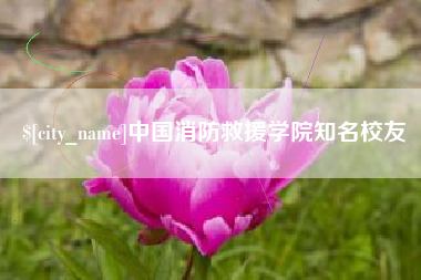 广水中国消防救援学院知名校友