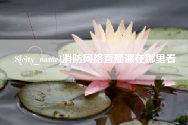 广水消防网络直播课在哪里看
