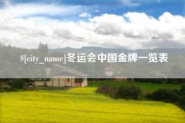 广水冬运会中国金牌一览表