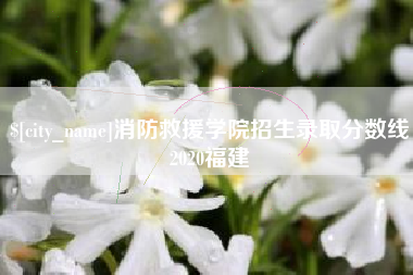 广水消防救援学院招生录取分数线2020福建
