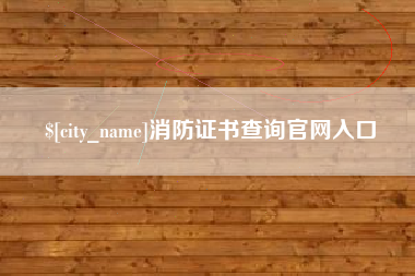 广水消防证书查询官网入口